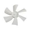 A8702 White 6" RV Skylight Vent Fan Blade D-hole - 2