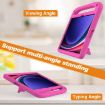 Samsung Galaxy Tab S9+ Rose Red EVA Shockproof Case with Holder - 3