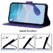 OPPO A5X 4G/5G Crossbody 3D Embossed Flip Leather Case (Purple) - 5