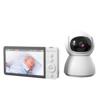 ABM700 5" Wireless Video Baby Monitor with Night Vision (US Plug) - 1