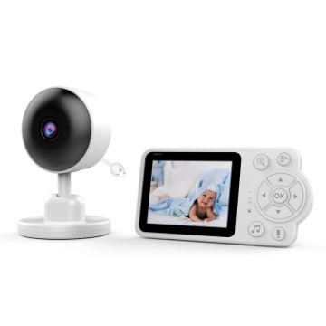 2.8" YE10-C3 Wireless Night Vision Baby Monitor Camera (EU Plug) - 1
