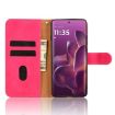 Motorola Edge 60 Pro Rose Red Magnetic Flip Leather Case - 4