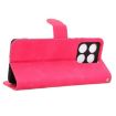 Motorola Edge 60 Pro Rose Red Magnetic Flip Leather Case - 5