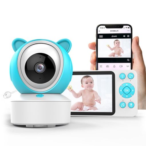 YE9-C1 5" Dual Mode Video Night Vision Baby Monitor (EU Plug) - 1