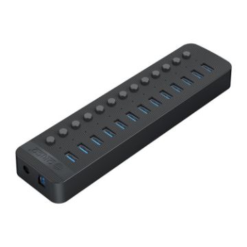 ORICO CT2U3-13AB 13-Port USB 3.0 HUB with Switches, AU Plug, Black - 1