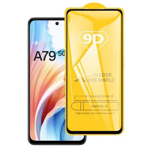 OPPO A79 5G 9D Full Glue Tempered Glass Screen Film - 1