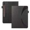 Samsung Galaxy Tab S7 Lite/S7+ Litchi Leather Tablet Case (Black) - 2