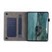 Samsung Galaxy Tab S6 Lite Litchi Leather Case (Dark Blue) - 3
