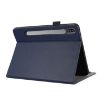 Dark Blue Litchi Texture Leather Case for Galaxy Tab S9/S8/S7 - 4