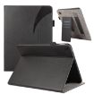 Samsung Galaxy Tab A8 Litchi Leather Sucker Case - Black - 1