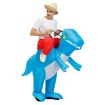 Blue Dinosaur Inflatable Halloween Costume, Size L (160-190cm) - 1