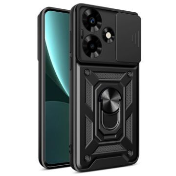 Infinix Hot 30 Black TPU+PC Case with Sliding Camera Cover - 1