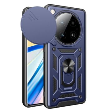 Infinix Zero 40 5G Blue TPU+PC Case with Sliding Camera Cover - 1