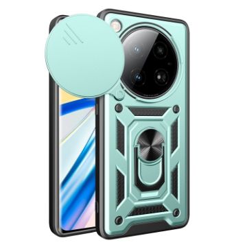 Infinix Zero 40 5G Green TPU+PC Case with Sliding Camera Cover - 1