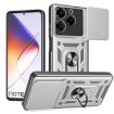 Infinix Note 40X 5G Silver TPU+PC Case with Sliding Camera Cover - 1