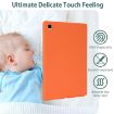 Samsung Galaxy Tab A8 X200 TPU Tablet Case, Oil Spray Orange - 5