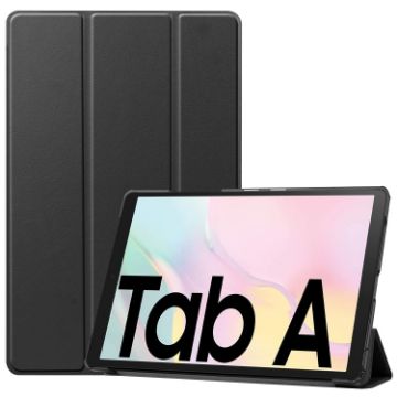 Samsung Galaxy Tab A7 2020 Case, Black Leather, Sleep Function - 1