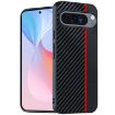 Pixel 10/10 Pro Ultra-thin Carbon Fiber Texture Case (Black Red) - 1