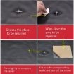 Dark Brown Self Adhesive Leather Patch for Sofa & Car Seat Repair - 6