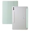 Samsung Galaxy Tab S9+ Green Acrylic Leather 3-Fold Case - 1