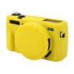 Yellow Soft Silicone Case with Lens Cover for Canon PowerShot G7 X Mark II - 2