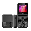 UNIWA F265 Gold Flip Phone, 2.55" MT6261D, FM, 4 SIM, 21 Keys - 2