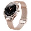 V66 1.28" BT5.0 Smart Watch, Heart Rate/Sleep, Steel Strap Gold - 1
