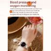 V66 1.28" BT5.0 Smart Watch, Heart Rate/Sleep, Silicone Gold Strap - 5