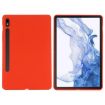 Samsung Galaxy Tab S10 FE/S10 Silicone Shockproof Case (Red) - 2