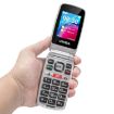UNIWA V202T 4G Flip Phone, 2.4" Unisoc T107, SOS, Dual SIM (Blue) - 6