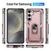 Samsung Galaxy S25+ 5G Shockproof Phone Case, Rose Gold, TPU + PC - 2