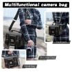 Cwatcun D83 Vintage Camera Case Leather Messenger Bag, Black - 5