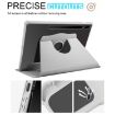 Samsung Galaxy Tab S10+/S9+ 360 Rotation Acrylic Leather Case Grey - 4
