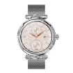 CF32 Lady Smart Watch, Steel Band, 100+ Sports Modes, Silver - 2