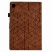 Samsung Galaxy Tab A8 2022 Leather Case, Rhombus TPU, Brown - 3