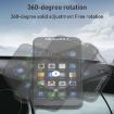 360 Rotating Car Air Vent Phone Holder - Silver Exhaust Suction Cup - 5