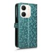 OPPO A5x 5G/4G Honeycomb Dot Leather Case (Green) - 3