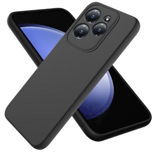 Infinix Hot 40/Pro Black Silicone Dropproof Full Coverage Case - 1