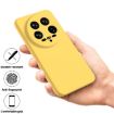 Xiaomi 14 Ultra Yellow Liquid Silicone Dropproof Phone Case - 4