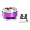 60mm Universal Car Steering Wheel Quick Release Hub Adapter (Purple) - 1