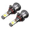 2 PCS 9006 HB4 Car LED Fog Light Lamp: White & Yellow, 6W 400LM - 2