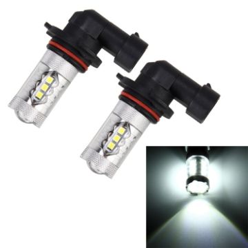 2 PCS 9005 5W Auto Car Fog Lights with 16 LED Bulbs (White Light) - 1