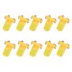 10 PCS 2W T3 Wedge Dashboard LED Indicator Bulbs (Amber) - 2