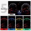 10 PCS 2W T3 Wedge Dashboard LED Indicator Bulbs (Amber) - 6