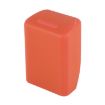 Orange Safe Rubber Car Seat Belt Clips Locking Buckles Cover - 3