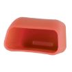 Orange Safe Rubber Car Seat Belt Clips Locking Buckles Cover - 4
