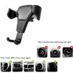 Gravity Car Mount Phone Holder, Litchi Texture, White - 6