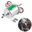 HEP-02A 12V Universal Inline Low Pressure Car Fuel Pump - Silver - 1