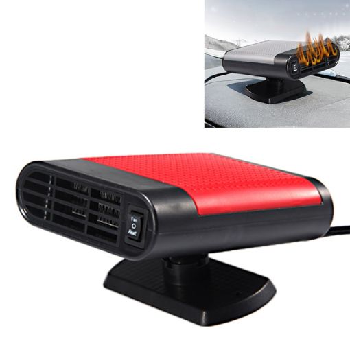 12V Red Car Heater & Fan: Demister, Defroster, Purification Version - 1
