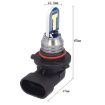1 Pair Lime Green 9006 DC12V 7.8W Car LED Fog Light - 3